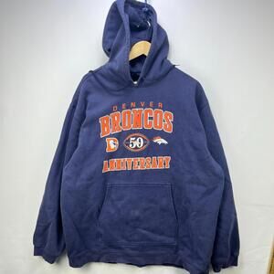 Vintage Denver Broncos Reebok Hoodie 2XL